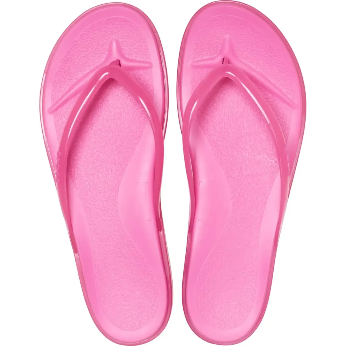 Miami Women's Round Toe Flip Flops, Lightweight Slip On Summer Flat Sandals, Solid EVA Casual Beach Slides