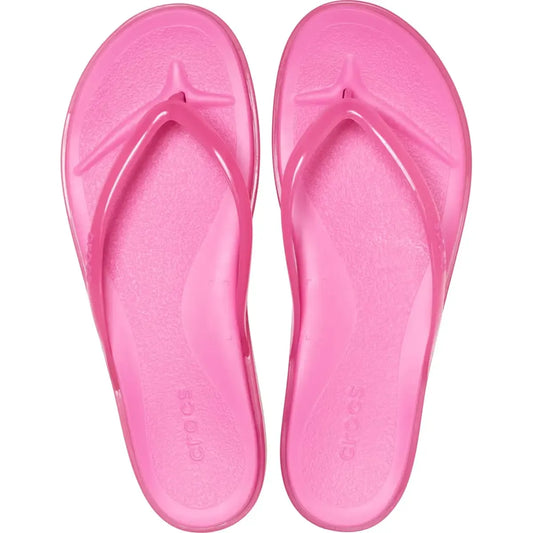 Miami Women's Round Toe Flip Flops, Lightweight Slip On Summer Flat Sandals, Solid EVA Casual Beach Slides