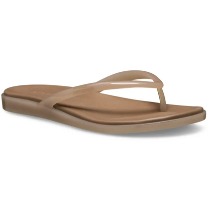 Miami Women's Round Toe Flip Flops, Lightweight Slip On Summer Flat Sandals, Solid EVA Casual Beach Slides