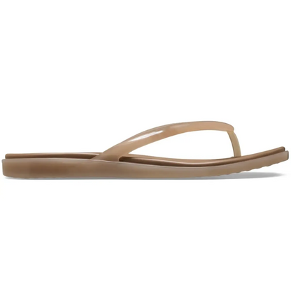 Miami Women's Round Toe Flip Flops, Lightweight Slip On Summer Flat Sandals, Solid EVA Casual Beach Slides